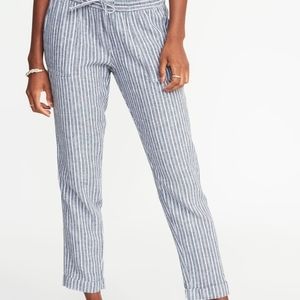 🎈3/$15 old navy linen crop pants size M